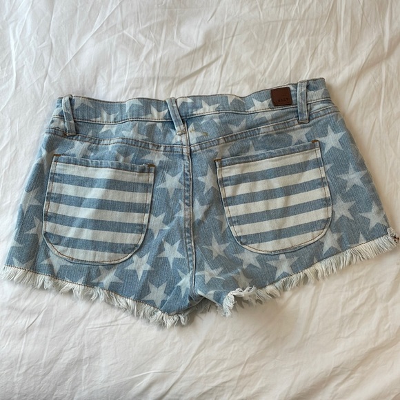 Roxy Stars and Stripes Denim Shorts - Picture 2 of 6
